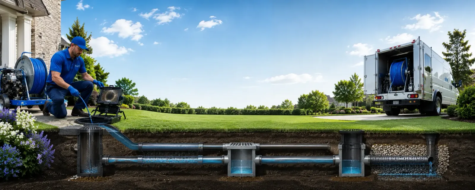 Outdoor drain cleaning information for Hubbardston, MA